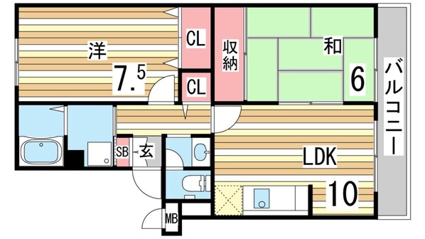 セルビシオ本山の物件間取画像